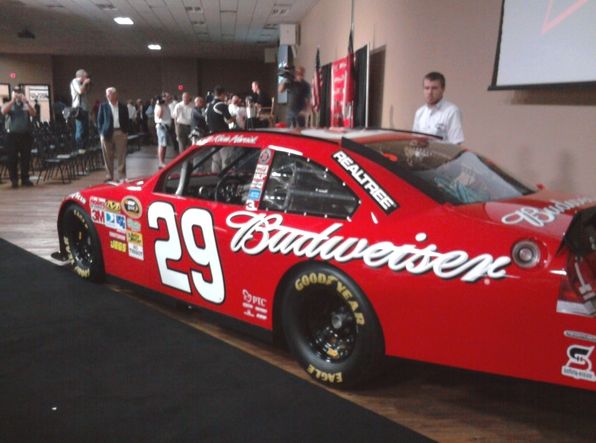 Unveiling of the No. 29 Budweiser Chevrolet fo 2011. Photo courtesy DeLana Harvick